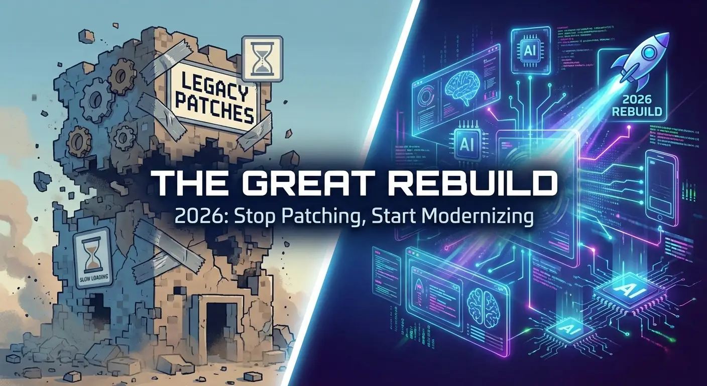 Why 2026 is the Year to Rebuild Your Website (Not Patch It)