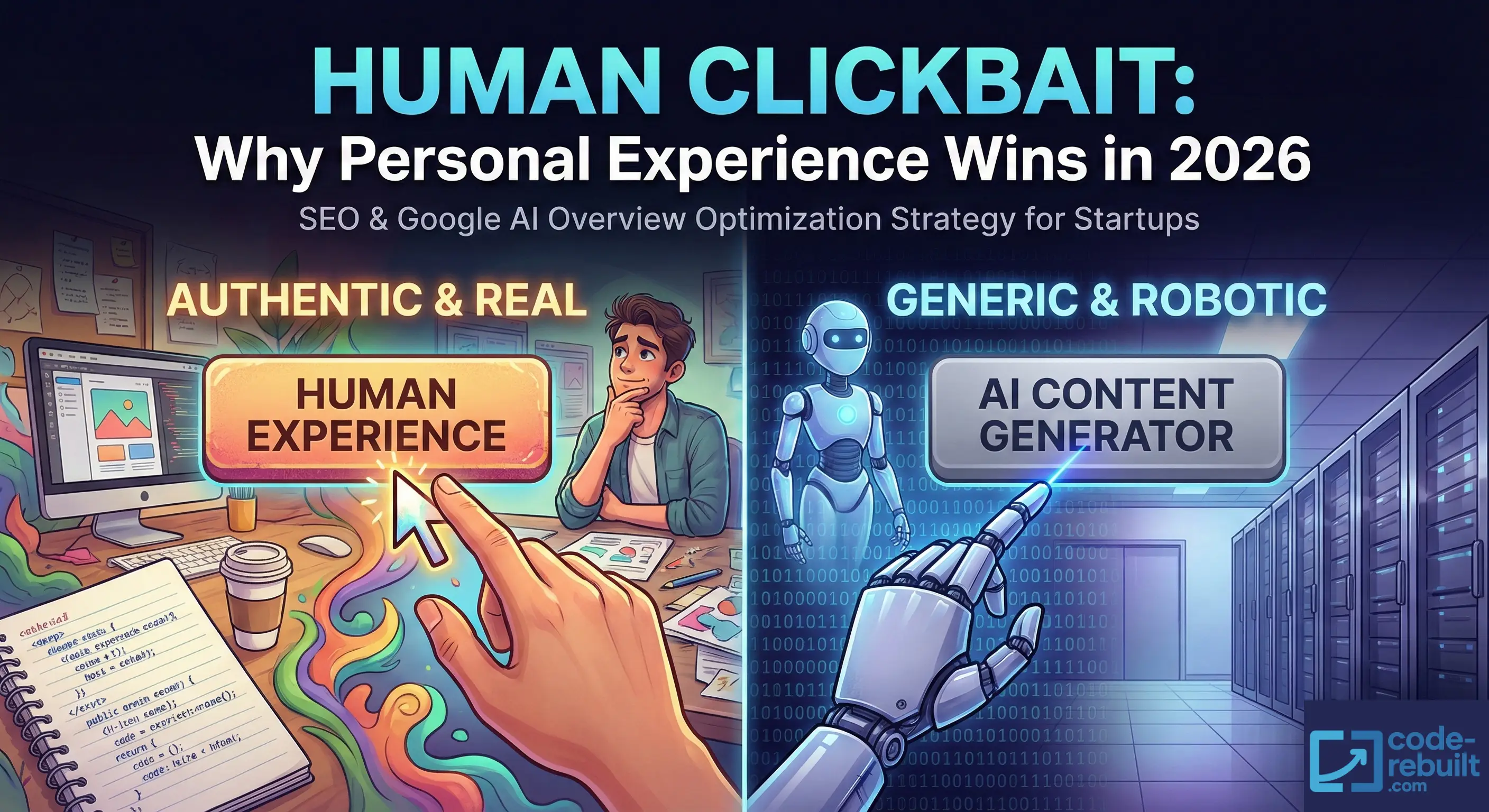Why Personal Experience Wins SEO in 2026 | Human Clickbait Strategy